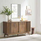Modway Eudora 60" Sideboard - Walnut-Sliding Doors