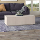 Hudson&Canal - Table basse rectangulaire Reyes 48" L - Blanc aulne-Caractéristiques assemblage facile