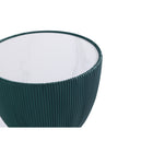 Manhattan Comfort Anderson Modern Leatherette Upholstered End Table - Green - Set of 2-18.43" L x 18.43" W x 21.61" H
