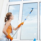 Gritt Commercial Window Washing Kit - 14" Swivel Window Squeegee - 6' Telescopic Pole - 2 Pack-Maximum Pole Length: 6'