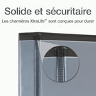 Cardinal® - Reliure XtraLife ClearVue verrouillable à anneaux en «D», noire, 1 po-Noire  