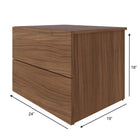 Nexera James Nightstand With 2-Drawers - Walnut-4