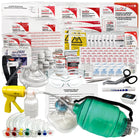 First Aid Central - Trousse de premiers soins avancée BC avec sac EMT en nylon-La trousse est livrée dans un sac EMT en nylon avec poignée de transport.
