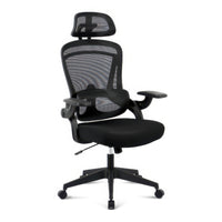 TygerClaw - Fauteuil de Direction Ergonomique en Maille avec Accoudoirs Ajustables et Appui-Tête-Le dossier en maille respirante et l'assise en tissu vous gardent au frais et à l'aise pendant des heures