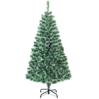HOMCOM 6' Artificial Christmas Tree with Realistic Branches - Green-Christmas tree is an eye-catching addition to most home decor during the holidays 