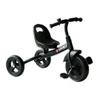Qaba Kids Sturdy Tricycle - Black-Baby tricycle ideal both for indoor and outdoor use 
