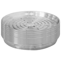 Blooms Clear Saucer - 12" - 10 Pack-Suitable for larger indoor plants