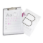 Mobile OPS Unbreakable Quick Reference Clipboard with Dry Eraseable Transparent Protective Cover - Clear - 2 Pack-Both sides of inserted documents remain visible