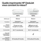 HP - Imprimante tout-en-un DeskJet 2827e avec 3 mois d'Instant Ink gratuits-Connectivité fiable : Restez connecté grâce au Wi-Fi auto-réparateur le plus fiable de 
HP et à l’USB 2.0 haut débit pour une intégration transparente avec vos appareils.