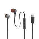 JBL Tune 310C USB-C Wired Headphones - Black-Box Dim: 6 x 17.5 x 2 cm