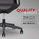 Staples Mesh Task Chair - Black-Easy assembly with all tools included