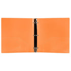JAM Paper - Classeur en plastique de 1 -5 pouce - orange - 3 anneaux-Quantité : Vendu individuellement | Conçu pour durer longtemps et résister aux déchirures ou aux pliages, facile à nettoyer.