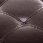 HOMCOM - Banc ottoman de rangement avec pieds en bois massif - brun-Rembourré de mousse haute densité pour plus de confort, surface en PU imperméable facile à nettoyer 