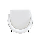 Manhattan Comfort Gracie 22" Modern Leatherette Upholstered Barstool - White and Black - 2 Pack-22" L x 23" W x 41.1" H