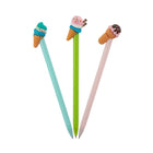 Merangue - Stylo à Embout Crème Glacée - 1.0 mm - Noir-Stylo à bille avec embout crème glacée en PVC