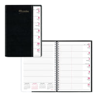 Brownline 2026 Pre-Vu Weekly Planner - 8-1/2" x 6-3/4" - Black - English-12-Month: January 2026 to December 2026