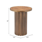 Zuo Afinato Side Table - Brown-6