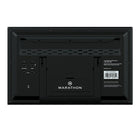 Marathon Slim Atomic Full Calendar Clock with Extra Large Digits and Indoor/Outdoor Temperature - Black-Face Size: 13 x 7"