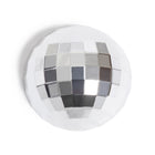 U Brands - Aimants en forme de boules disco pour casiers - Lot de 3 - Argenté-3 aimants en forme de boule disco pour casier ou réfrigérateur