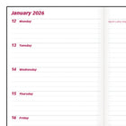 Brownline - 2026 Agenda de poche hebdomadaire Deux semaines par page double - 6 po x 3-1/2 po - Noir - Anglais-Calendriers annuels de l'année en cours et des deux années suivantes