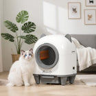 PawHut Automatic Cat Litter Box with App Control-Twelve sensors ensure safety, preventing accidental pinches 