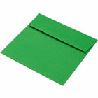 JAM Paper Square Coloured Invitation Envelopes - 8.5 x 8.5 - Green Recycled - 25 Pack-Colour: Christmas Colour: Green
