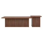 Modway Render Nesting Coffee Tables - Walnut - Set of 2-Assembly Required