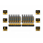 Dewalt Heavy Duty DXFRS300 Radio 12-Piece Set with 2 6-Port Chargers-IP67 Standard Dustproof & Waterproof 