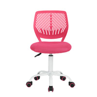 Homy Casa Teen Task Chair - Pink-360° swivel to sit and spin