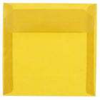 JAM Paper - Enveloppes d'invitation carrées en vélin translucide - 8,5 po x 8,5 po - Or - 25/paquet (PACV597)-Couleur: Or Translucide