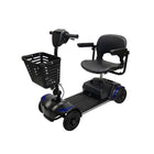 Mobile Patient Lift Eleanor Motorized Electric Scooter - 41.3" L x 19" W x 34.6" H - Blue-Top speed of 5 mph with variable speed settings for a controlled ride