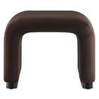 Modway - Koda Performance Velvet Tabouret en cascade - Brun chocolat noir-Assemblée requise