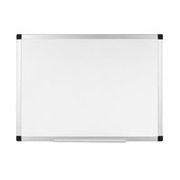 MasterVision - Tableau effaçable à sec en acier magnetique Ayda - 24 po L x 36 po l - Cadre en aluminium-La surface en acier durable conserve un aspect brillant grâce à une utilisation frequente