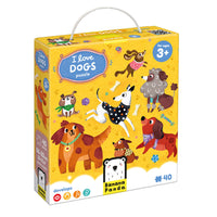 Banana Panda I love Dogs Puzzle-The observation skills of young children are keen and begin very soon after birth