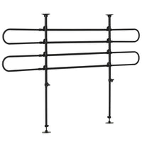 PawHut Adjustable Fence Dog Car Barrier for SUVs - Black-Height and width adjustable for a wide variety of automobile makes, models and types 