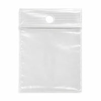 KL Rubber - Sac refermable en polyéthylène avec trou de suspension - 2 Mil - 1,5 x 1,5 po - paquet de 1000-Lèvre décalée avec fermeture refermable durable pour une ouverture facile et une fermeture sécurisée