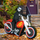 HOMCOM 6' Lit Inflatable Grim Reaper Halloween Yard Decoration-Self-inflates in minutes when plugged into any standard electrical outlet 