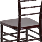 Flash Furniture - Chaise Chiavari empilable en résine d'acajou de la série HERCULES PREMIUM-Design léger