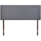 Modway Region Nailhead Upholstered Queen Headboard - Smoke-Elegant, expansive design