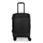 Bugatti Nashville 21.5" Hardside Carry-on Luggage - Black-Black and recycled PET (Polyethylene Terephthalate)