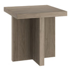 Hudson&Canal - Table d'appoint carrée Boden de 56 cm de largeur, , en chêne gris vieilli-Un design scandinave contemporain pour votre salon, votre bureau et plus encore