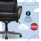 Serta Smart Layers Arlington Air Executive Chair - Black-9