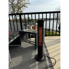 EnerG+ 1200-Watt Infrared Floorstanding Electric Outdoor Heater-Provides the maximum 1200 Watts of instantaneous radiant heat. Heating area: 4-6 feet.