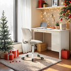 Homy Casa - Chaise de bureau pour adolescent en tissu - Beige-Design Moderne : Le look élégant et contemporain s'intègre parfaitement dans n'importe quelle chambre ou espace d'étude d'adolescent