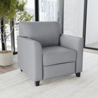 Flash Furniture HERCULES Diplomat Series Grey Leather Chair-Grey LeatherSoft Upholstery