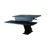 TygerClaw Sit-Stand Desktop Workstation Stand with Desk Clamp-Provides an effective solution for enhancing ergonomics with desks and work spaces