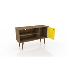 Manhattan Comfort Liberty 42.52" TV Stand, Rustic Brown/Yellow (212BMC94)-Recommended for a 32" -46" TV.
