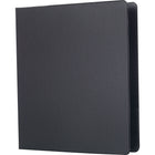 Staples Standard Binder with Label Holder and D-Rings - 1" - Black-Slant rings have a high page capacity compared to same size round rings