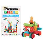 Picasso Tiles Hedgehog Building Blocks - 116-Piece Set-PicassoToys hedgehog shape building block can build more than 30 creative designs with variations of add-on pieces to offer open-ended possibilities to cultivate children's creativity