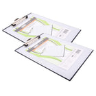 Mobile OPS Unbreakable Quick Reference Clipboard with Dry Eraseable Transparent Protective Cover - Clear - 2 Pack-This transparent, dry erasable clipboard has a strong metal sting clip for securing documents
